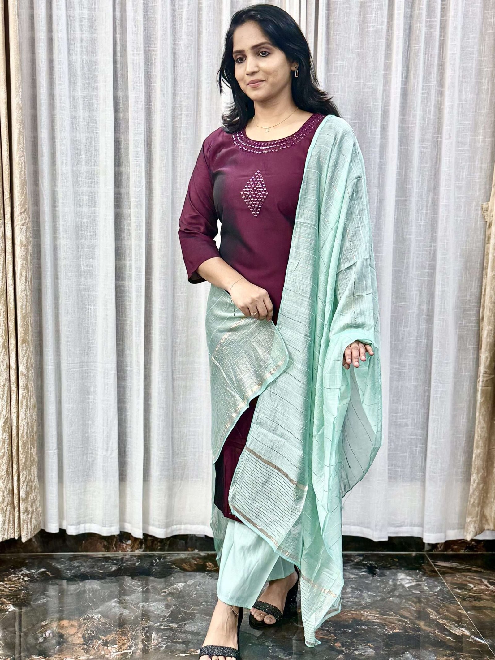 Rangoli Silk 3pc Kurta Set