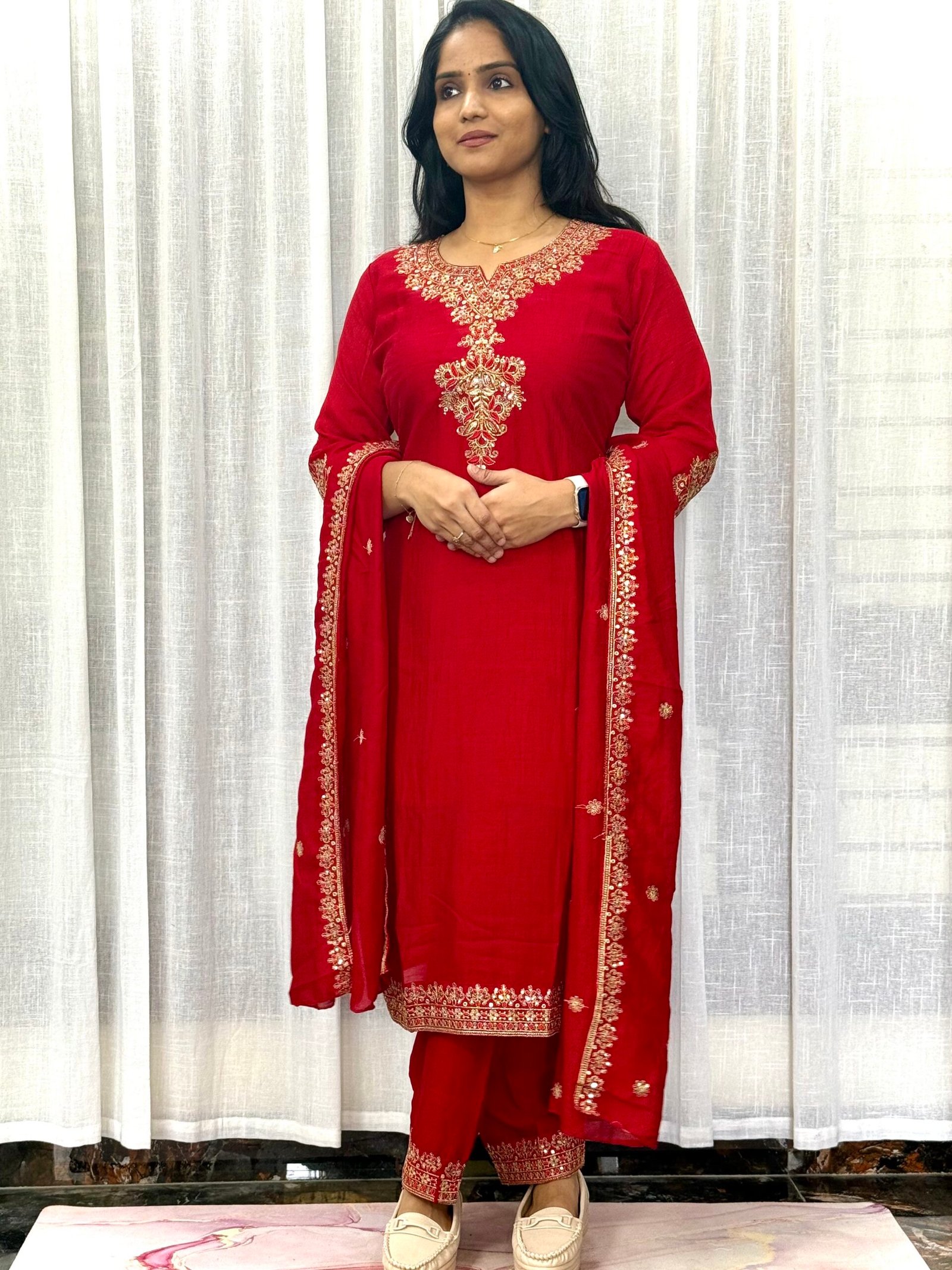 Vichitra Silk kurti set | 3S24072510