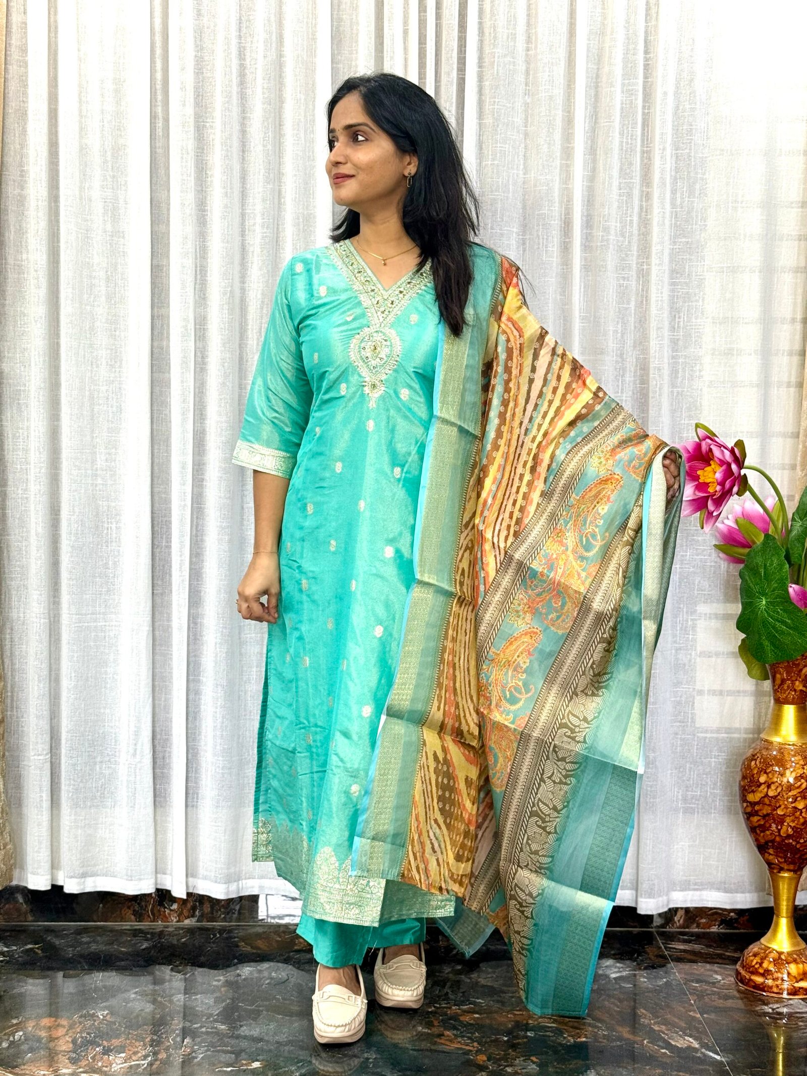 Shimmer Silk Salwar Set (3S05082509)