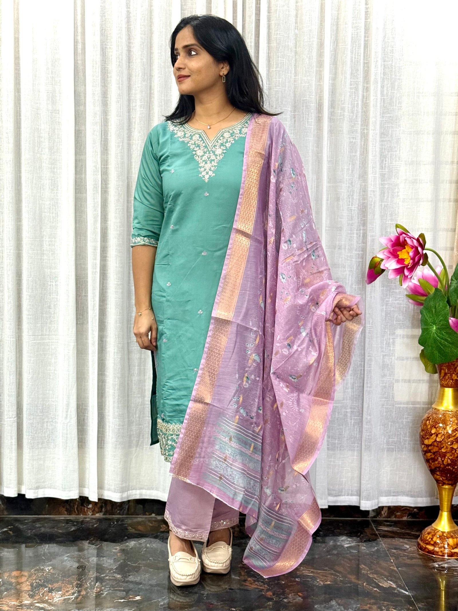 Roman Silk Salwar Set (3S05082512)