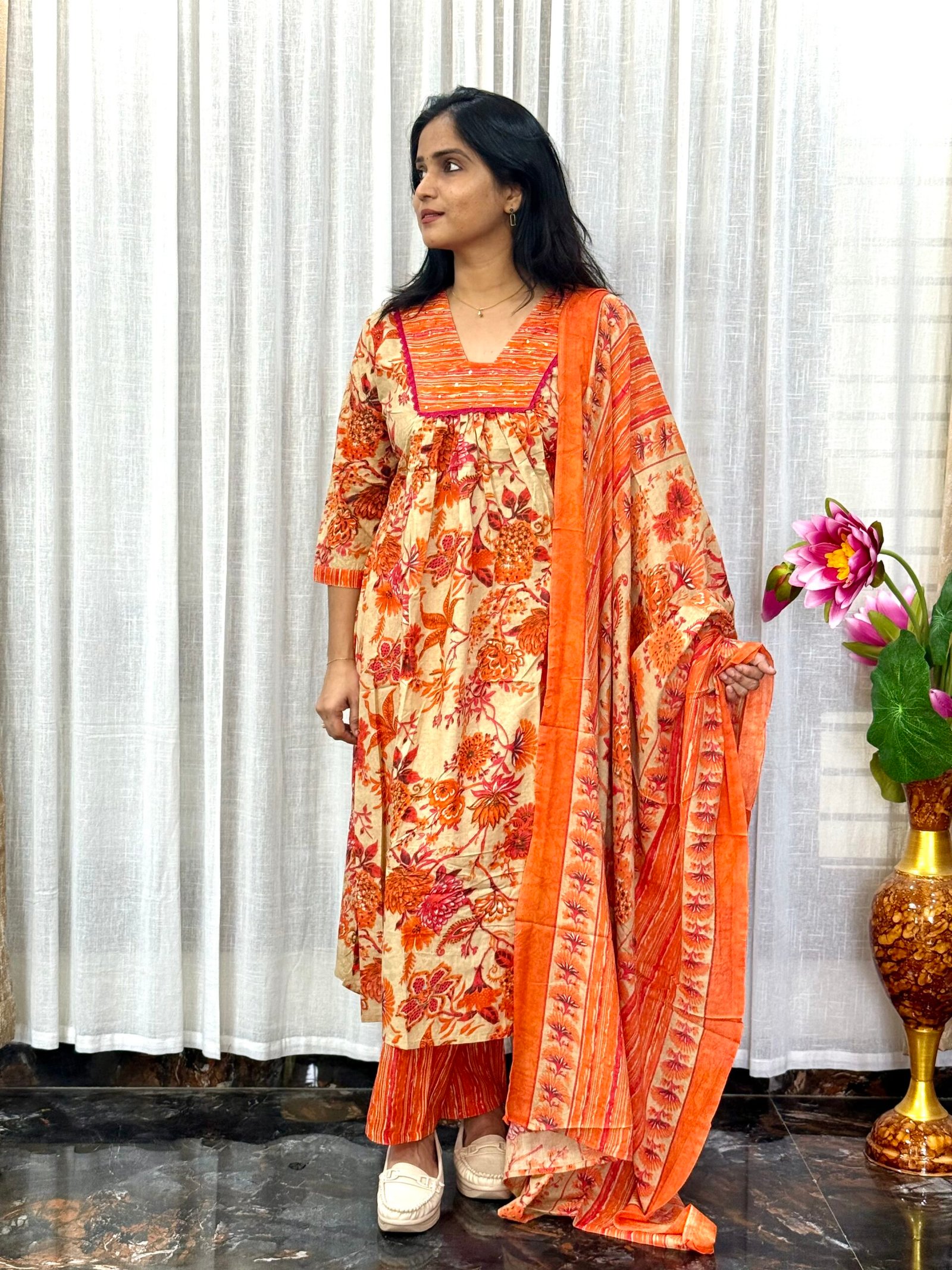 Cotton Blend Salwar Set (3S05082504)