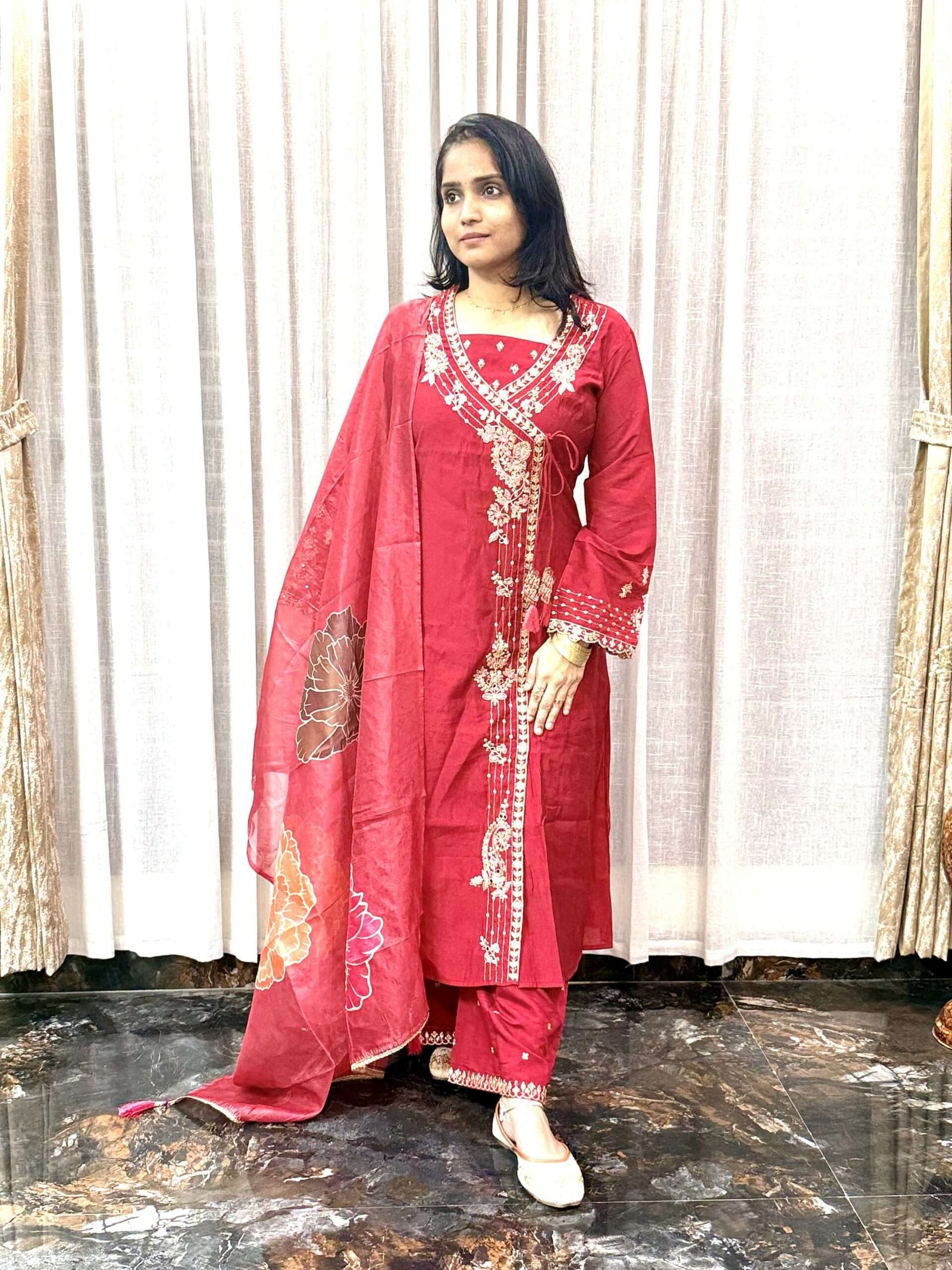 Premium Roman Silk Rani Style Salwar Set – Rani (3S07092501)